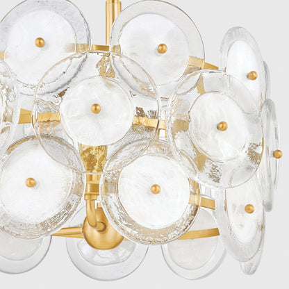 Zoella 3 Light Pendant Light - Aged Brass