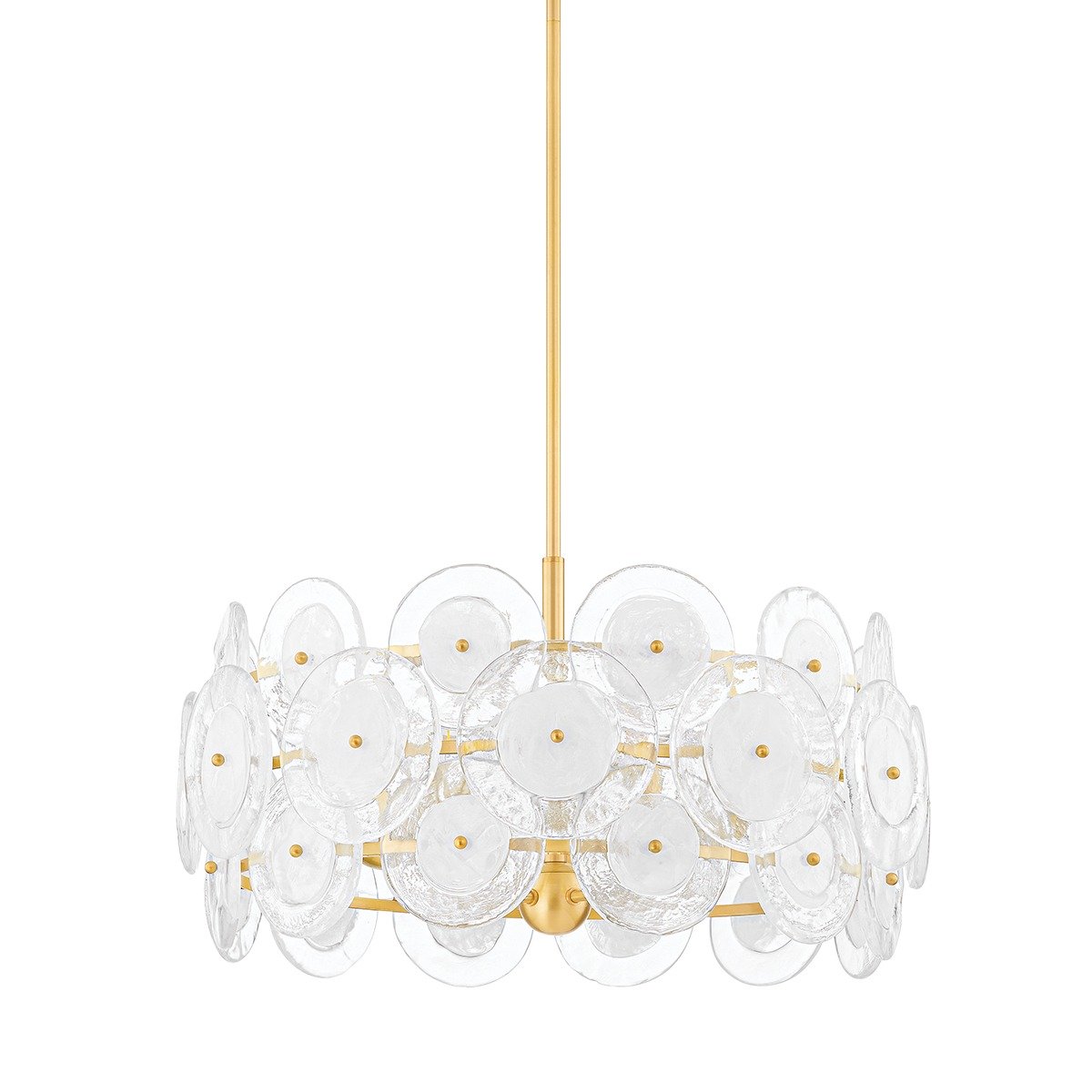 Zoella 5 Light Chandelier - Aged Brass