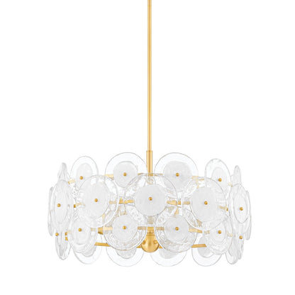 Zoella 5 Light Chandelier - Aged Brass