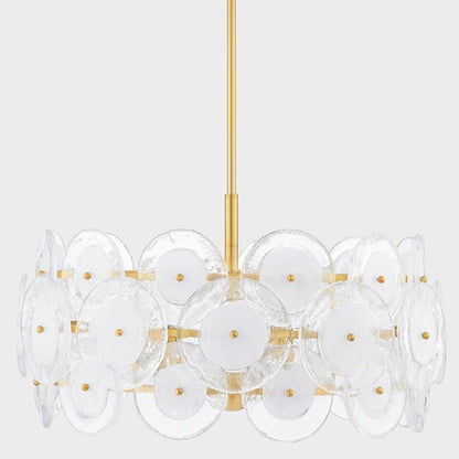 Zoella 5 Light Chandelier - Aged Brass