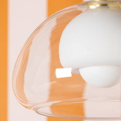 Cortney 1 Light Semi Flush - Aged Brass