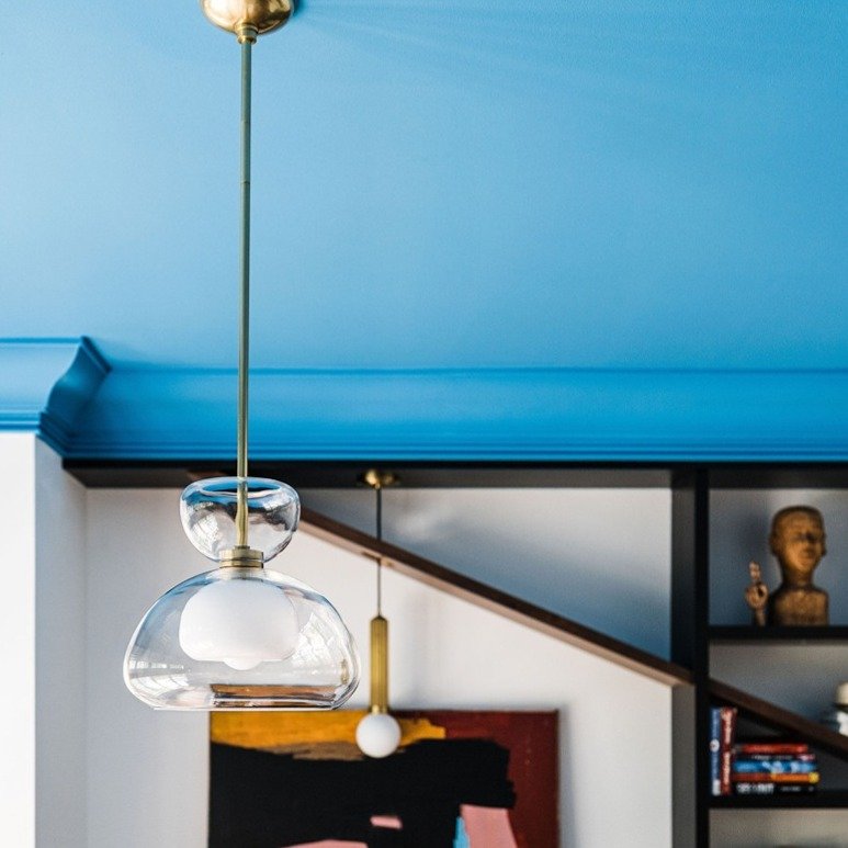 Cortney 1 Light Pendant Light - Aged Brass