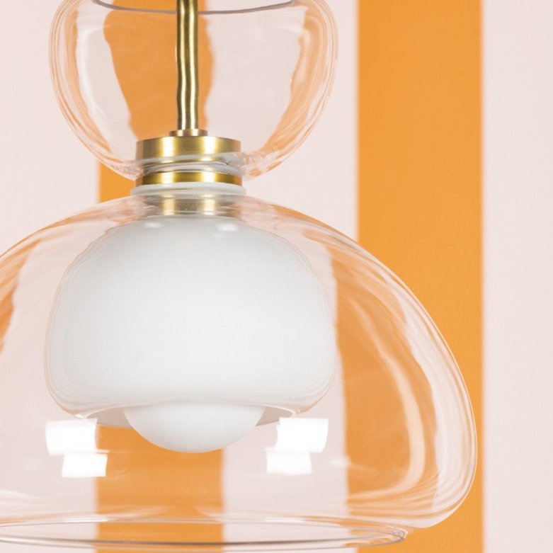 Cortney 1 Light Pendant Light - Aged Brass