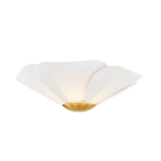 Madeline 1 Light Flush Mount - Aged Brass