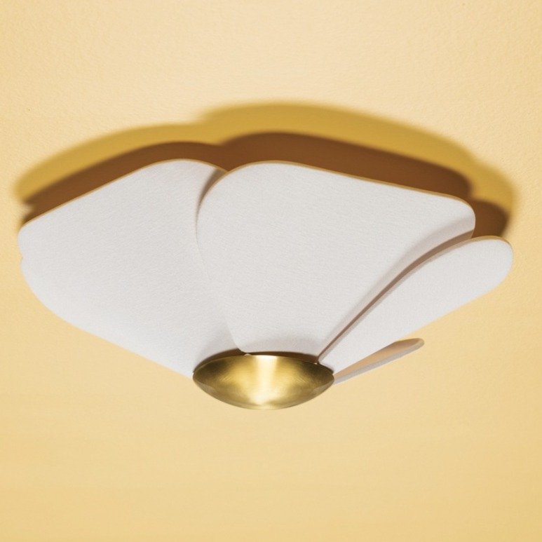 Madeline 1 Light Flush Mount - Aged Brass