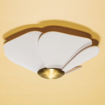 Madeline 1 Light Flush Mount - Aged Brass