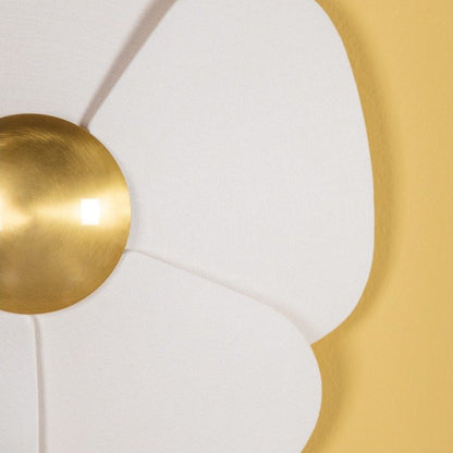 Madeline 1 Light Flush Mount - Aged Brass