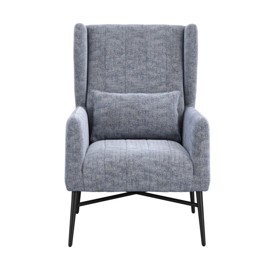 Marlow Herringbone Chair - Navy
