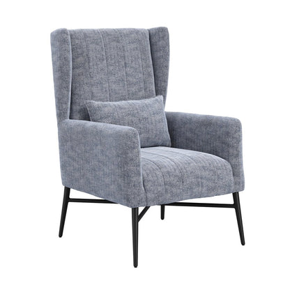 Marlow Herringbone Chair - Navy