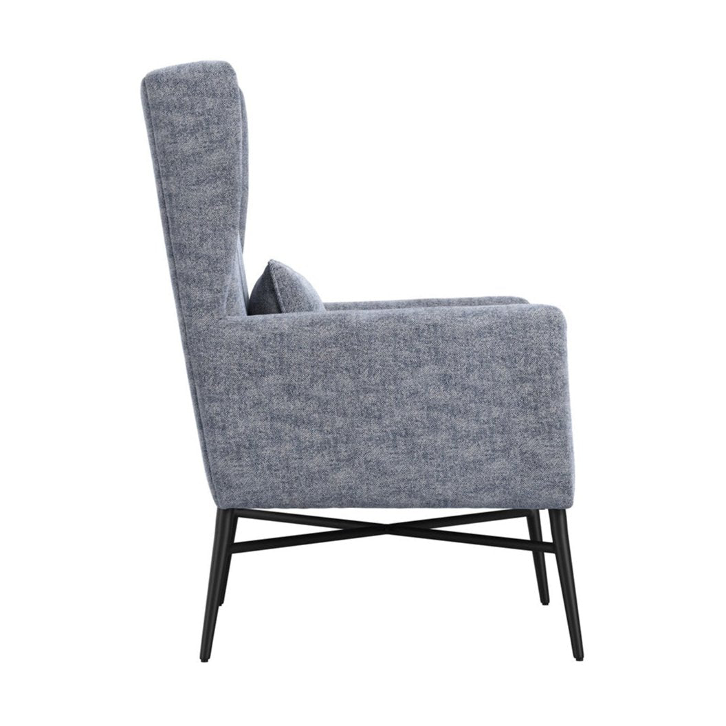 Marlow Herringbone Chair - Navy