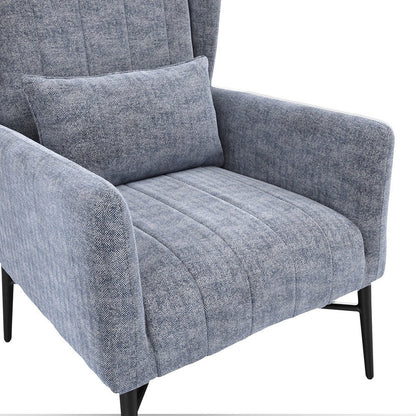 Marlow Herringbone Chair - Navy