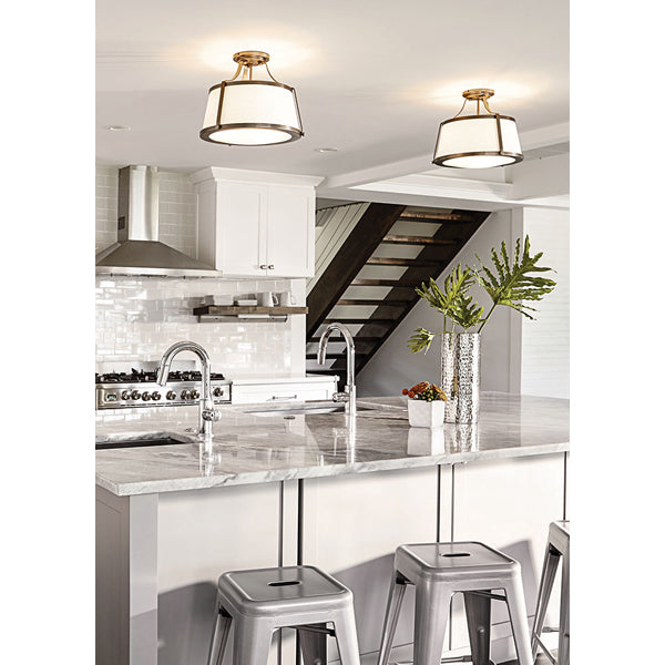 Charlotte 3 Light Ceiling Light - Brushed Caramel