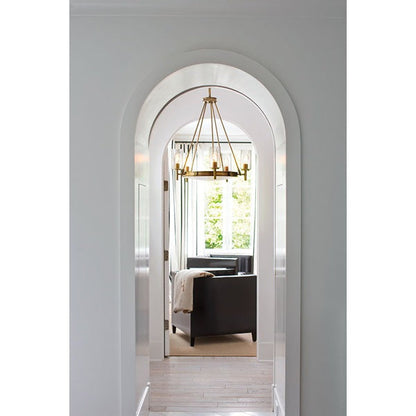 Collier 5 Light Chandelier - Heritage Brass