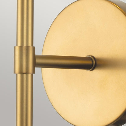 Hinkley Hollis 1 Light Clear Wall Light - Brass