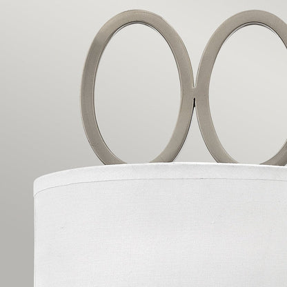 Hinkley Jules 2 Light Wall Light - Brushed Nickel