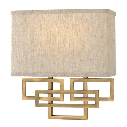 Lanza 2 Light Wall Light - Brushed Bronze