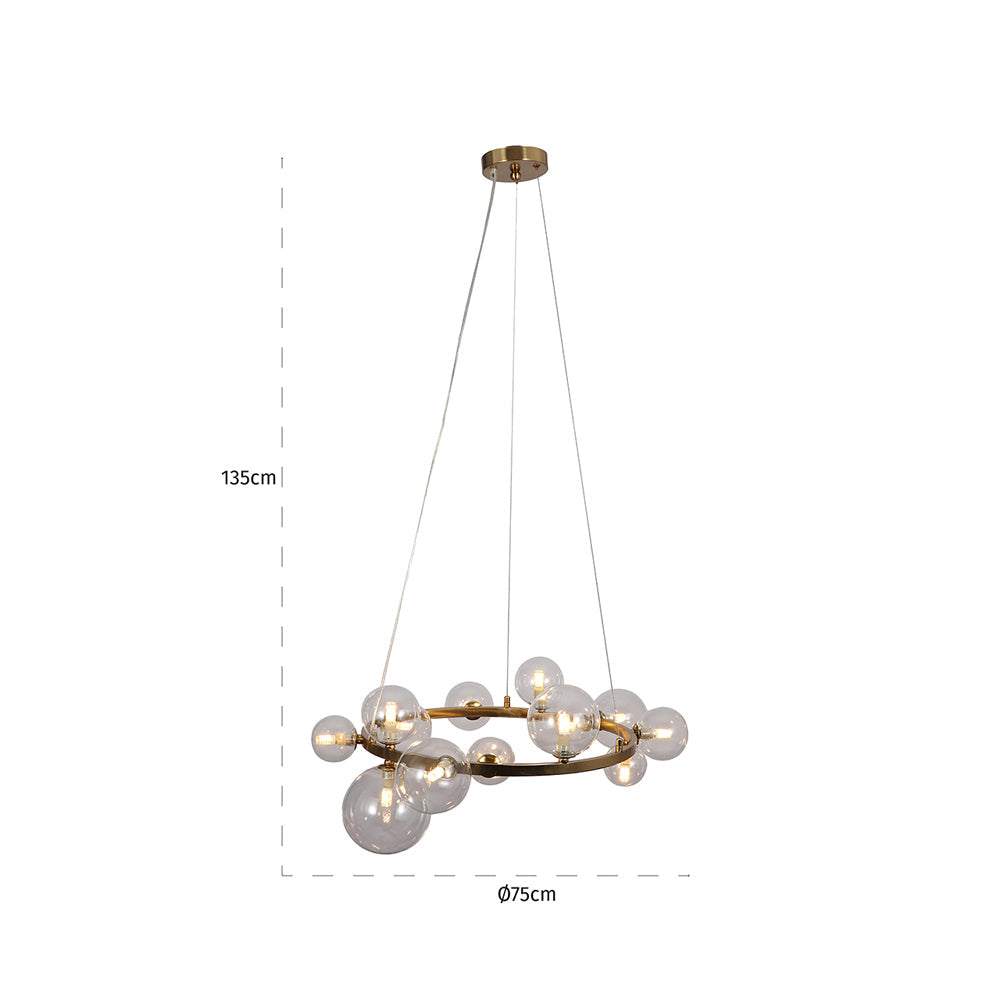 Yosie Hanging Lamp - Brushed Gold