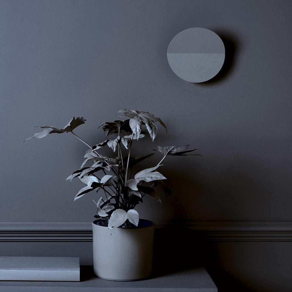 Round Diffused Wall Light - Charcoal