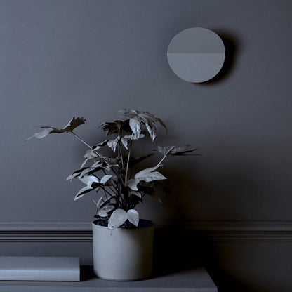 Round Diffused Wall Light - Charcoal