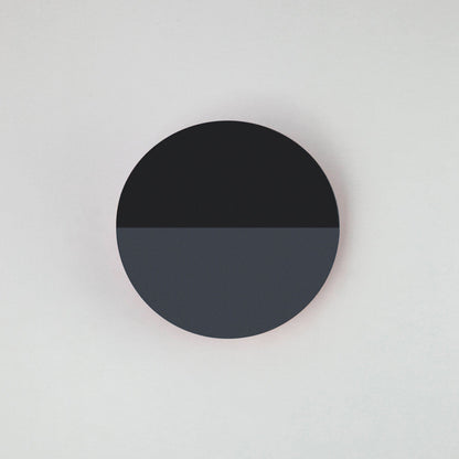 Round Diffused Wall Light - Charcoal