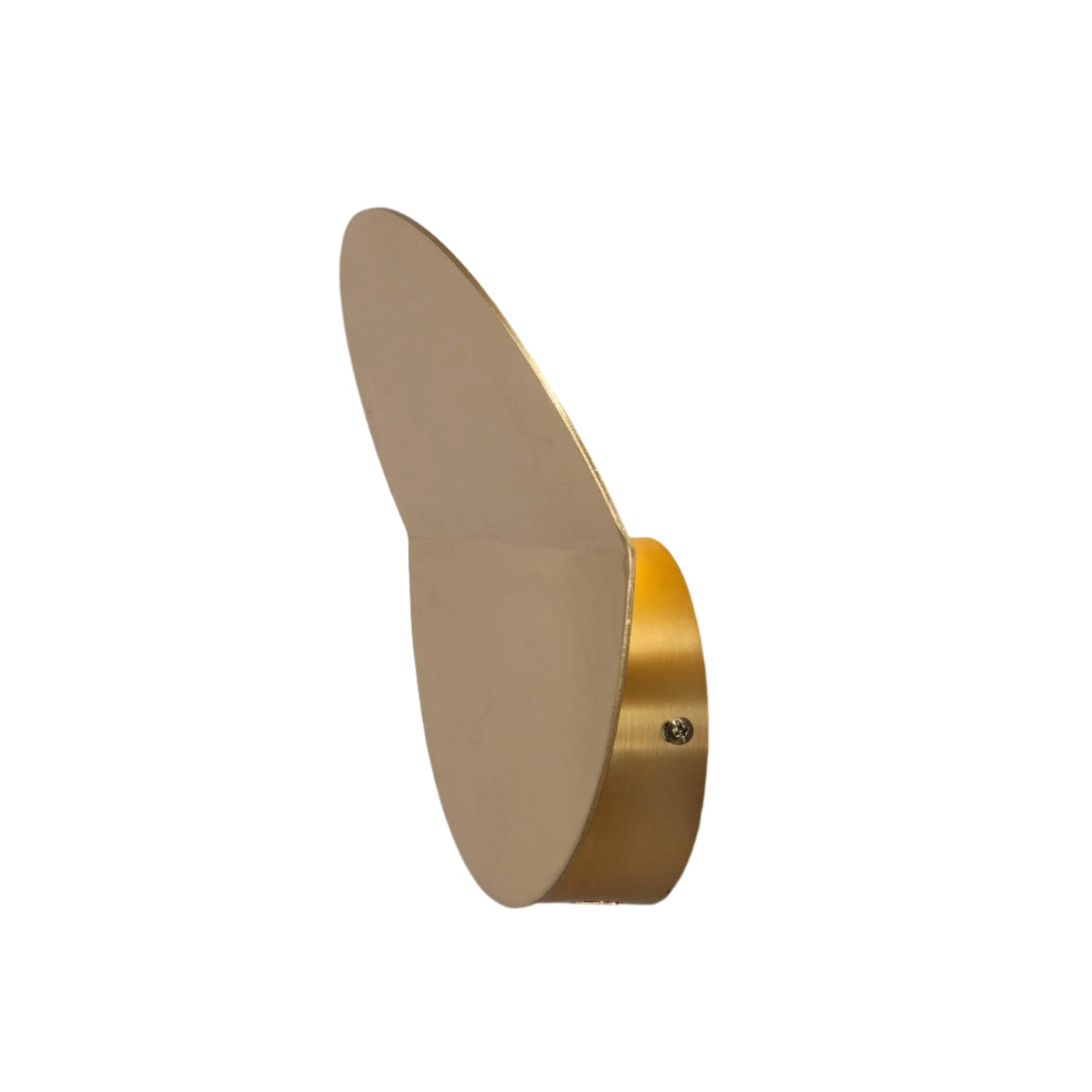 Round Diffused Wall Light - Brass