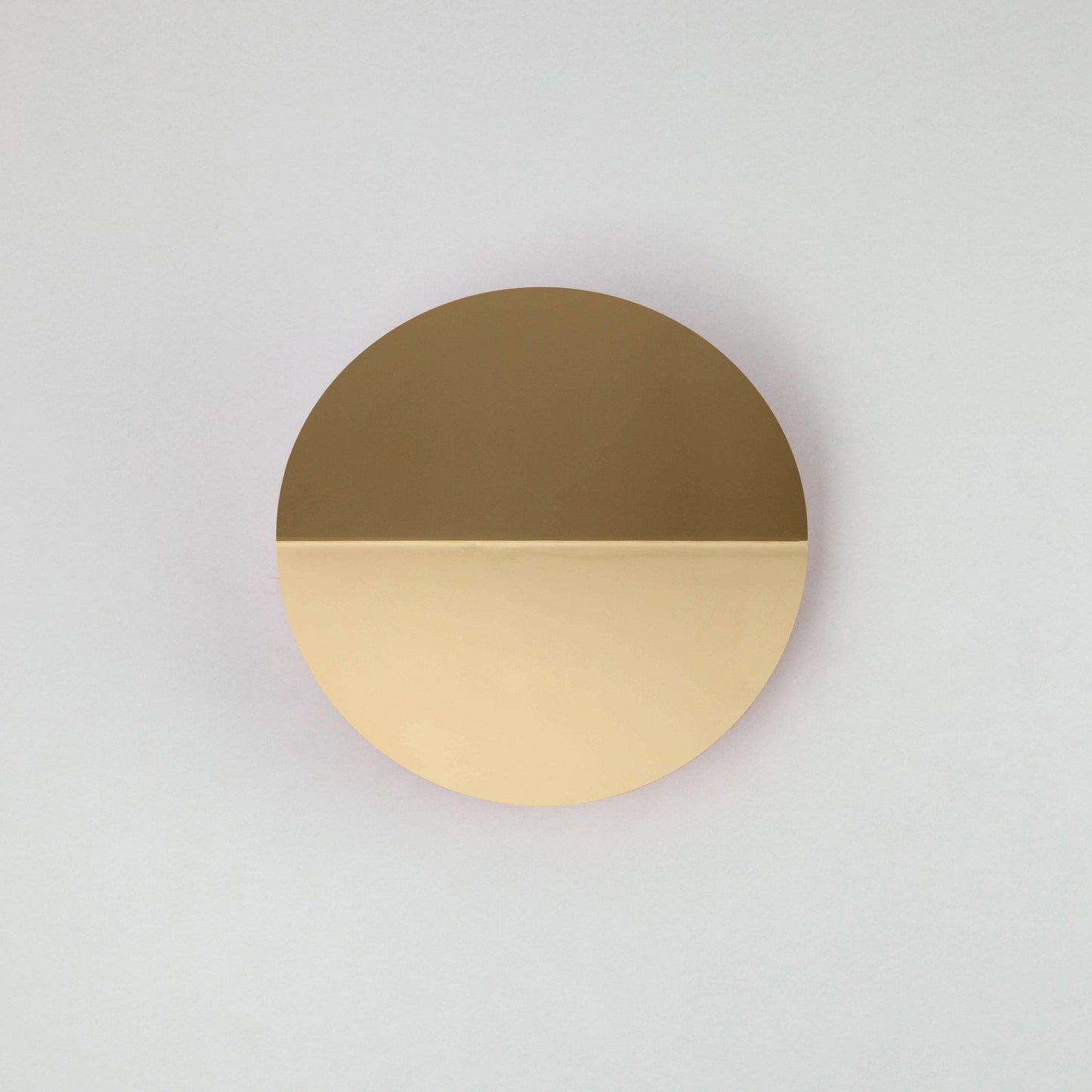 Round Diffused Wall Light - Brass
