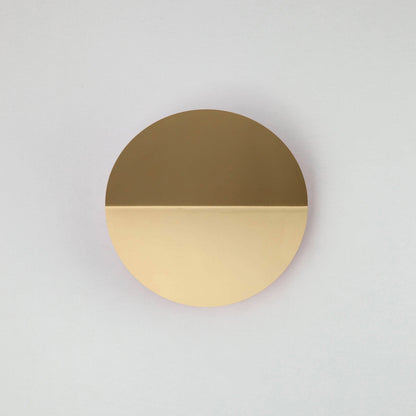 Round Diffused Wall Light - Brass