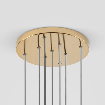 Opal Ball Cluster Ceiling Light - Brass