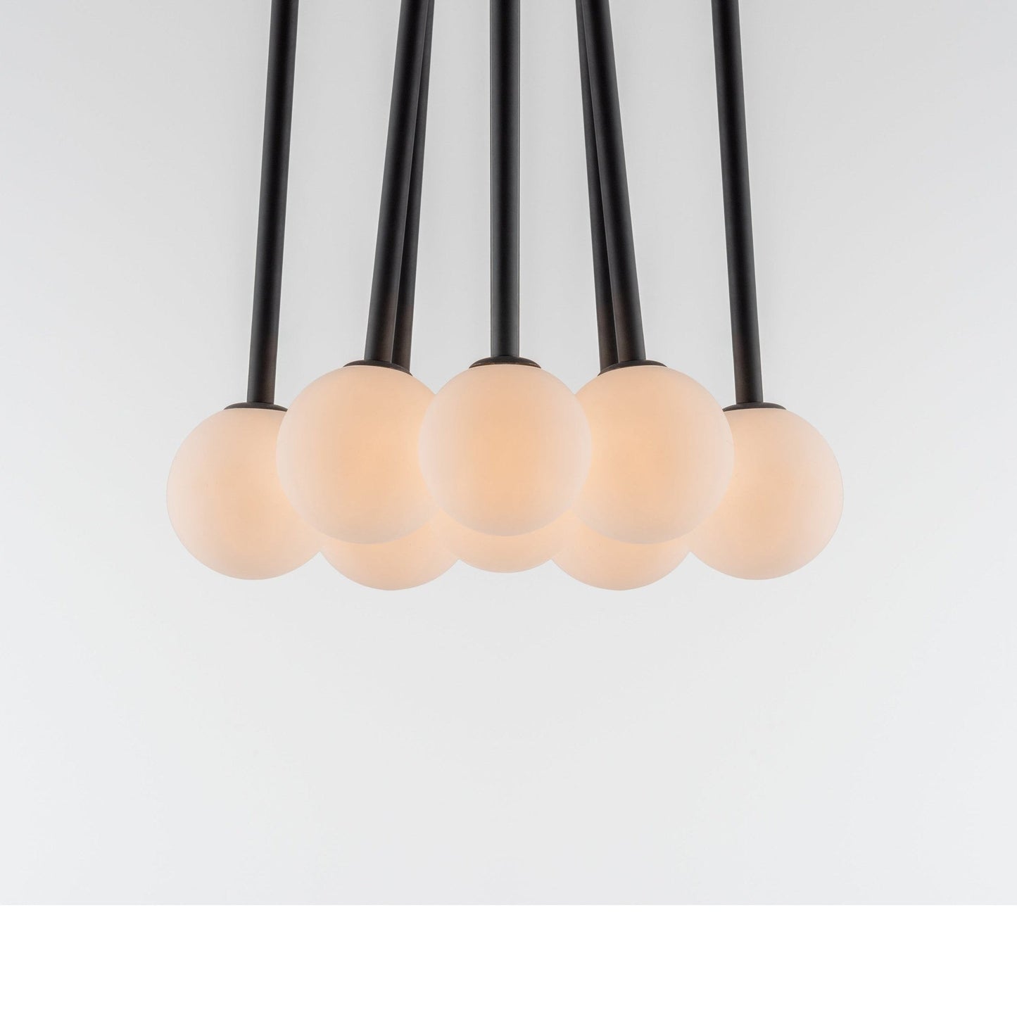 Opal Ball Cluster Ceiling Light - Charcoal