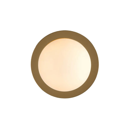 Opal Disc Wall Light - Brass