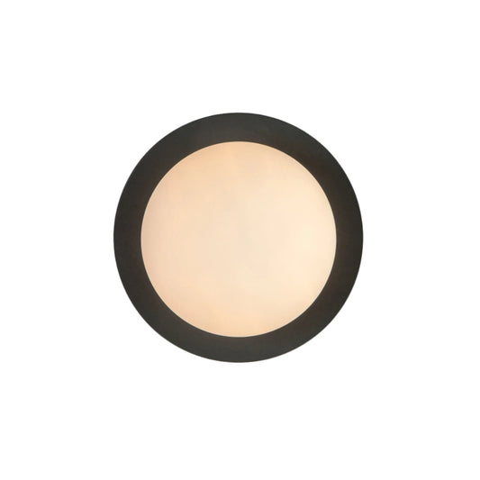 Opal Disc Wall Light - Charcoal