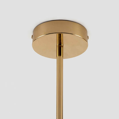 Opal Disc Ceiling Light- Brass