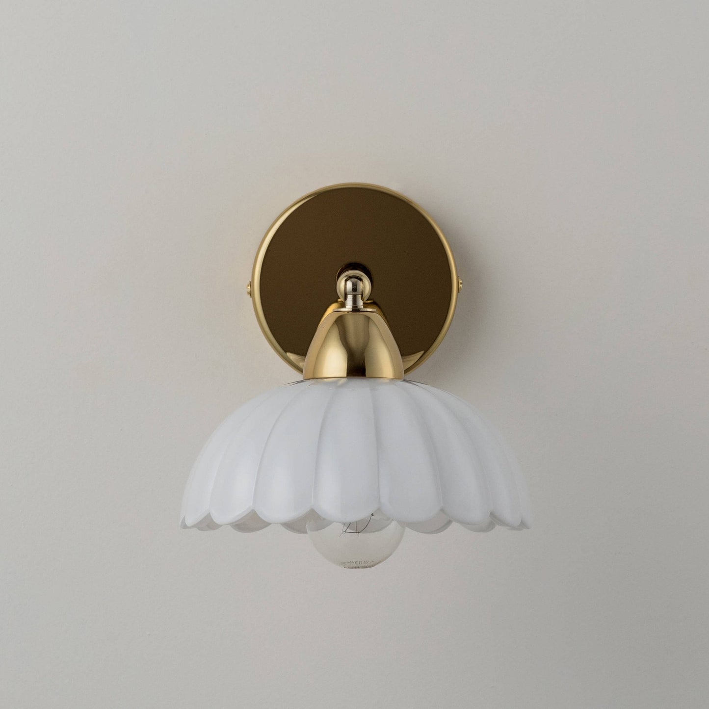 Flower Sconce Wall Light - White
