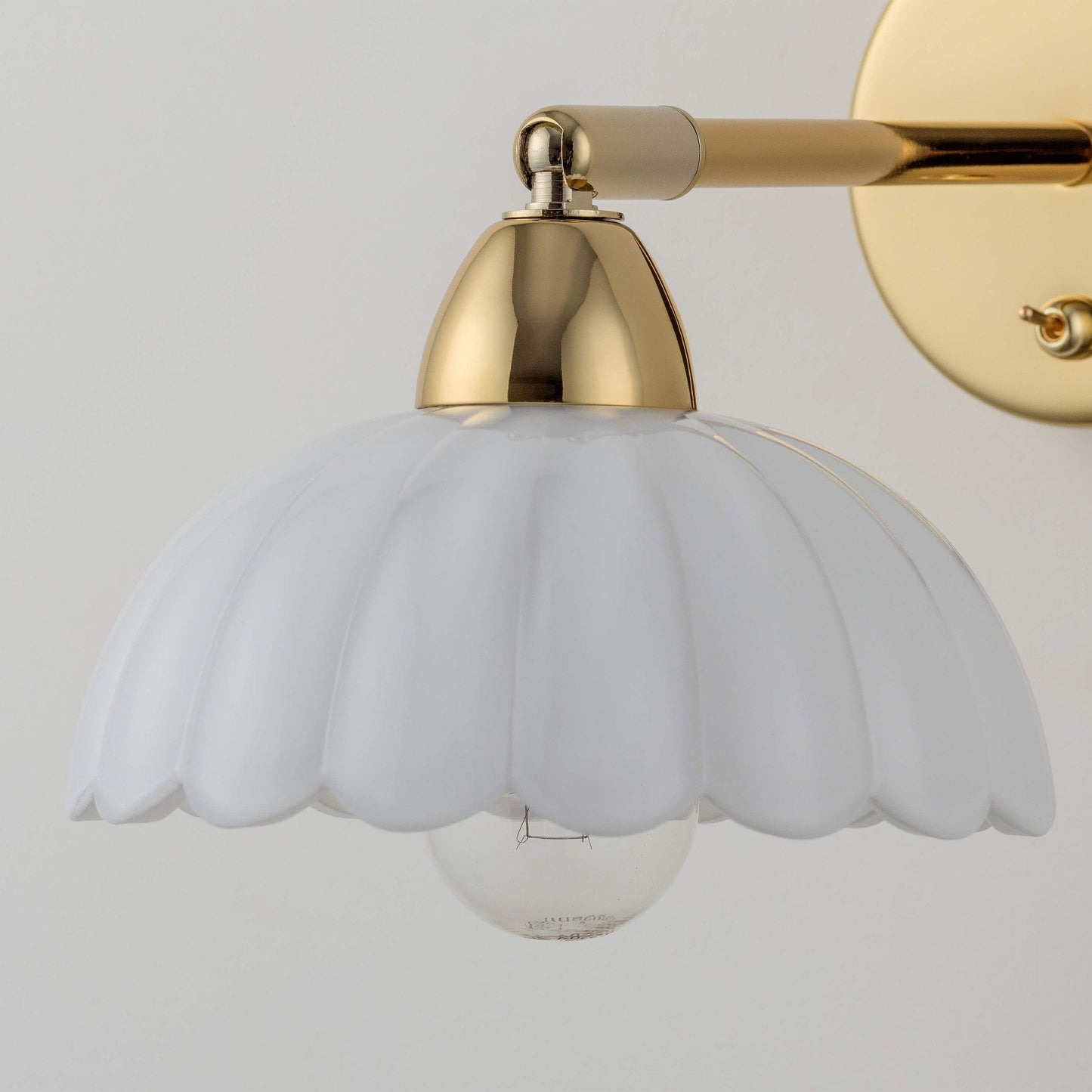 Flower Sconce Wall Light - White