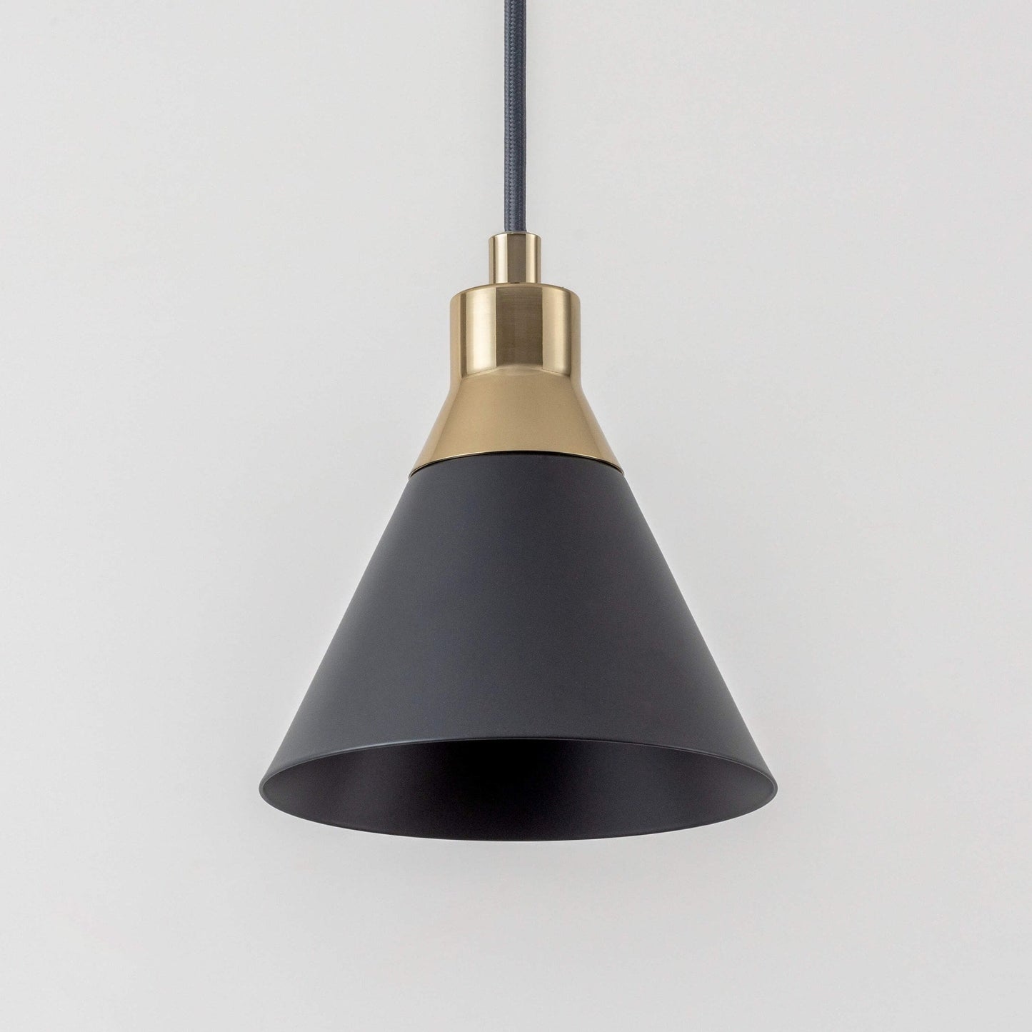 Cone Pendant Ceiling Light - Charcoal
