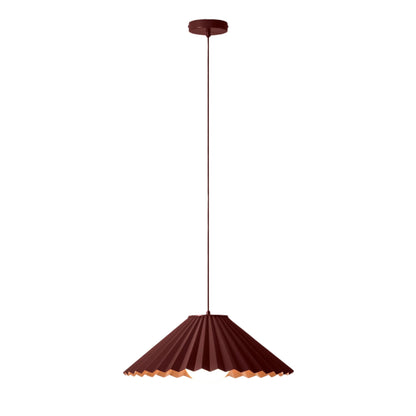 x Emma Gurner: The Pleat Ceiling Pendant - Burgundy