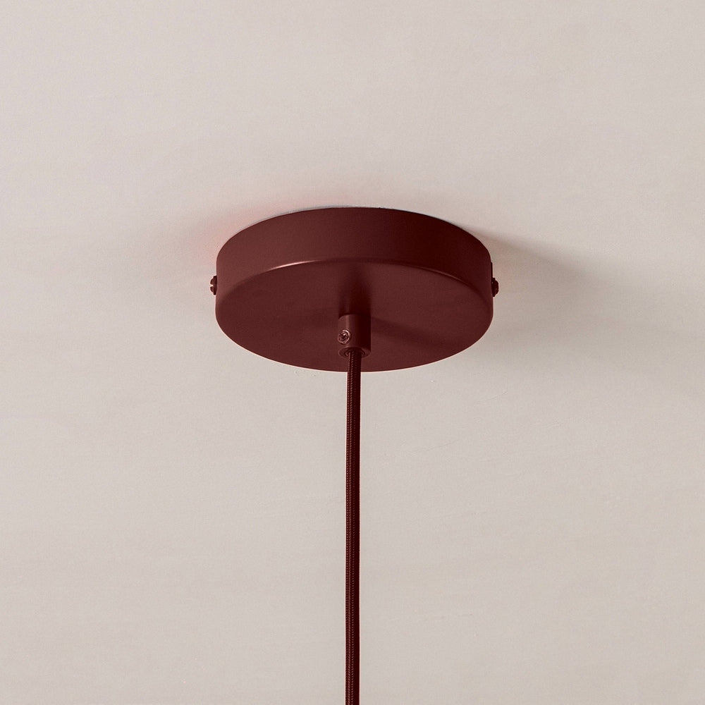 x Emma Gurner: The Pleat Ceiling Pendant - Burgundy