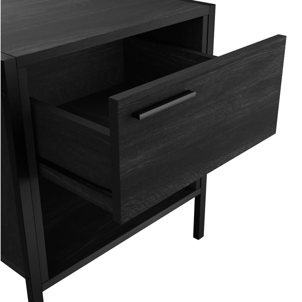 Lochan Bedside Cabinet - Black