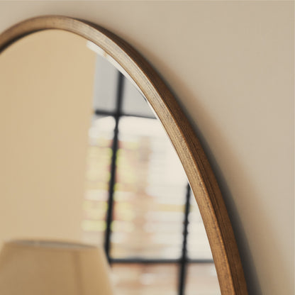 Higgins - Gold Metal Modern Round Wall Mirror 100cm x 100cm