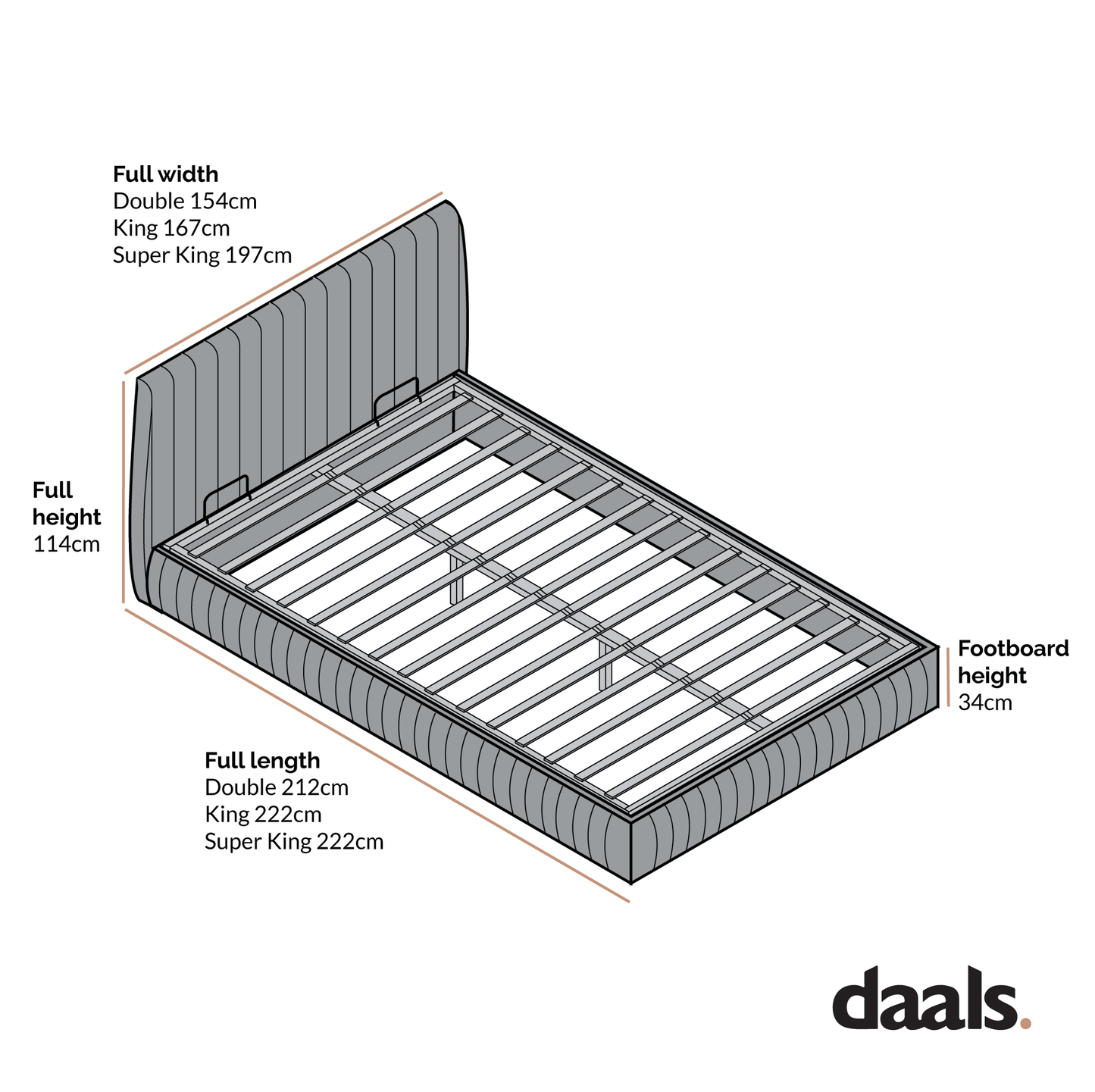 Helia Pleated Ottoman Storage Bed, Silver Grey Velvet