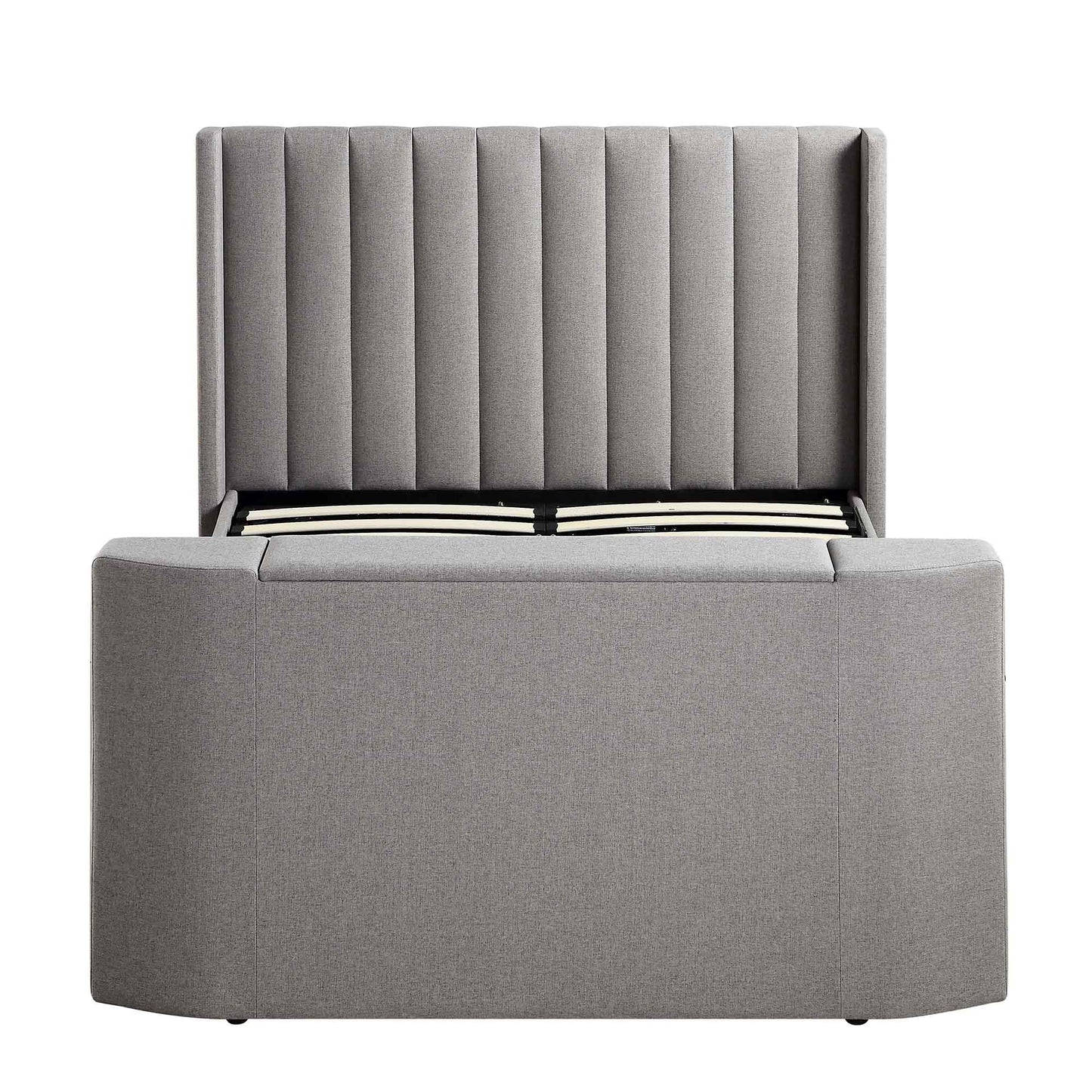 Wilton Grey Fabric Ottoman TV Bed