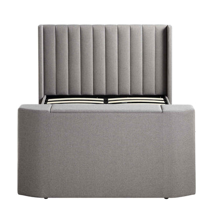 Wilton Grey Fabric Ottoman TV Bed