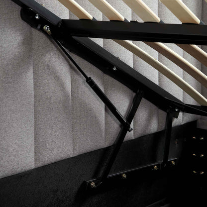 Wilton Grey Fabric Ottoman TV Bed