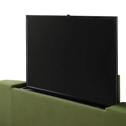 Wilton Moss Green Velvet Ottoman TV Bed