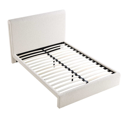 Hampstead Ecru Boucle Curved Bed