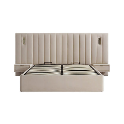 Tremezzo Oversized Ottoman Storage Bed, Champagne Velvet