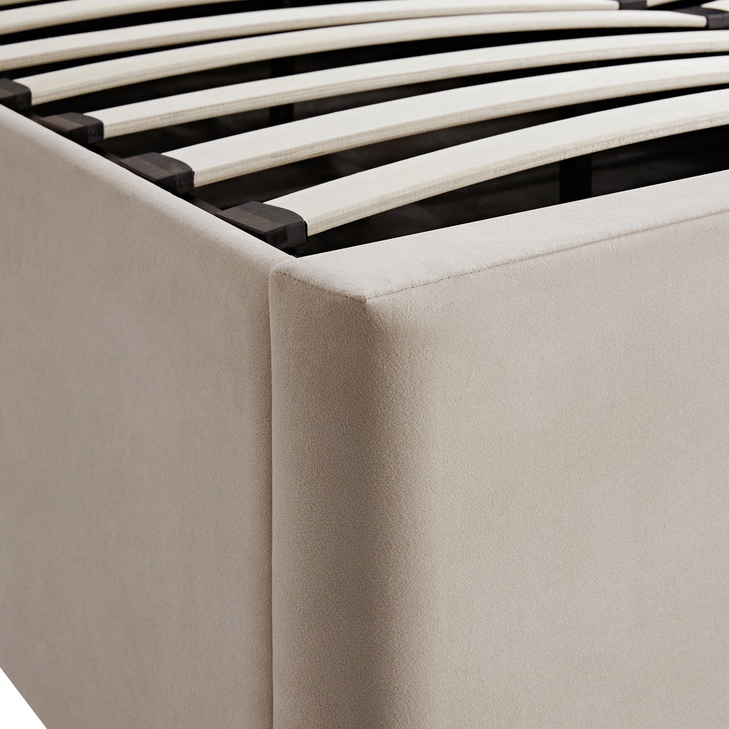 Tremezzo Oversized Ottoman Storage Bed, Champagne Velvet