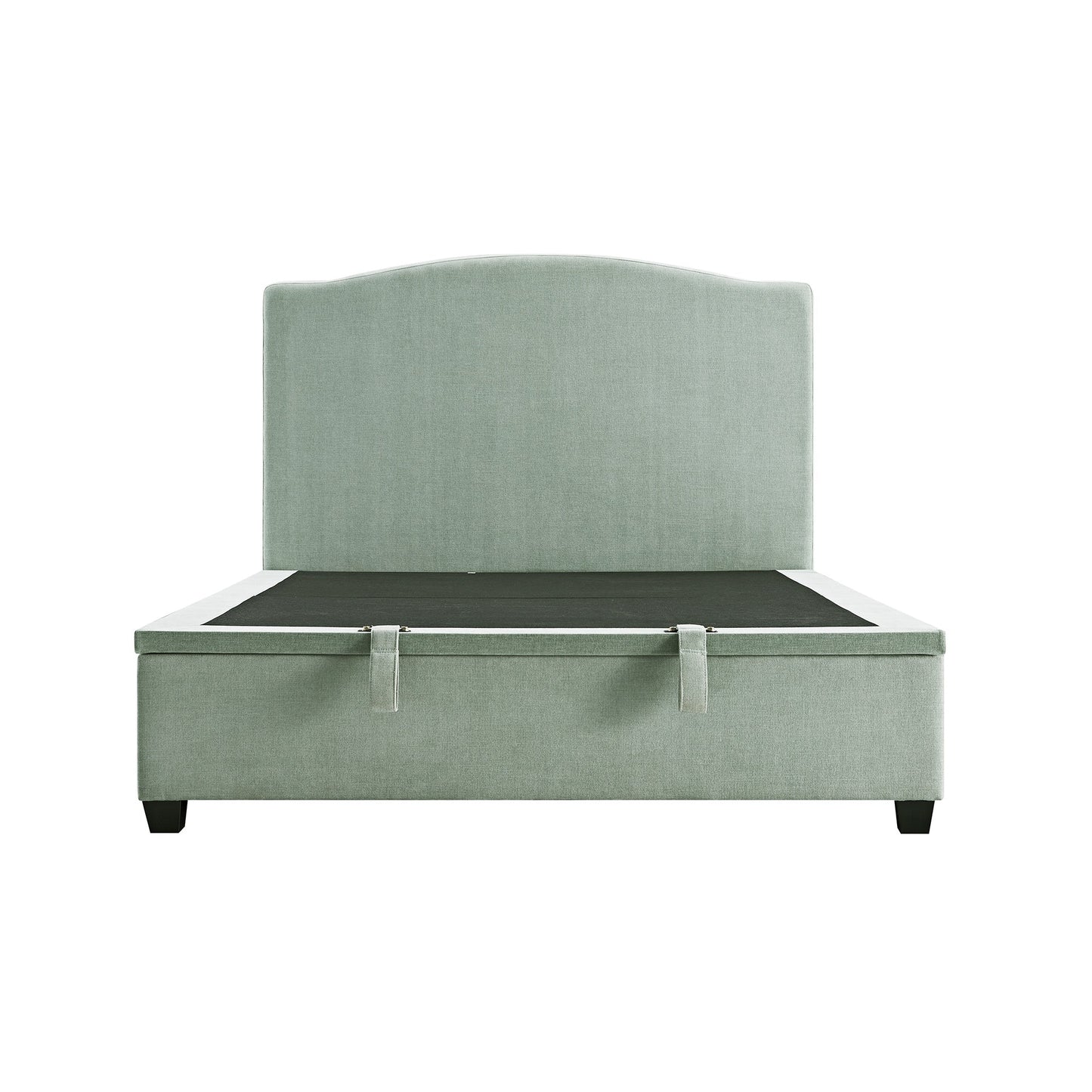 Chilworth Upholstered Ottoman Storage Bed, Water Green Chenille