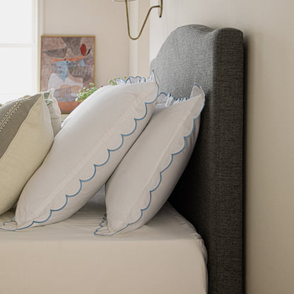 Chilworth Upholstered Ottoman Storage Bed, Dark Grey Weave Fabric