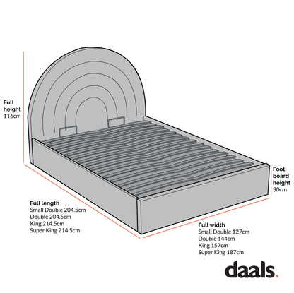Archer Moss Green Velvet Ottoman Storage Bed